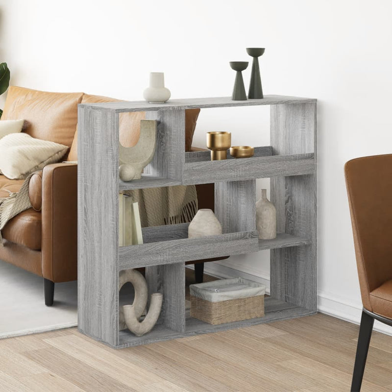 vidaXL szürke sonoma színű szerelt fa térelválasztó 100 x 33 x 94,5 cm