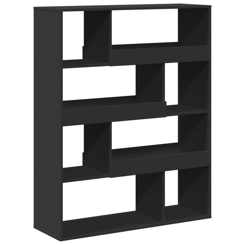 vidaXL fekete szerelt fa térelválasztó 100 x 33 x 125,5 cm
