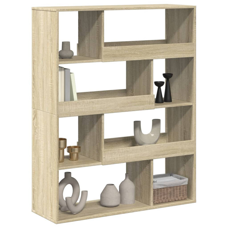 vidaXL sonoma tölgy színű szerelt fa térelválasztó 100 x 33 x 125,5 cm