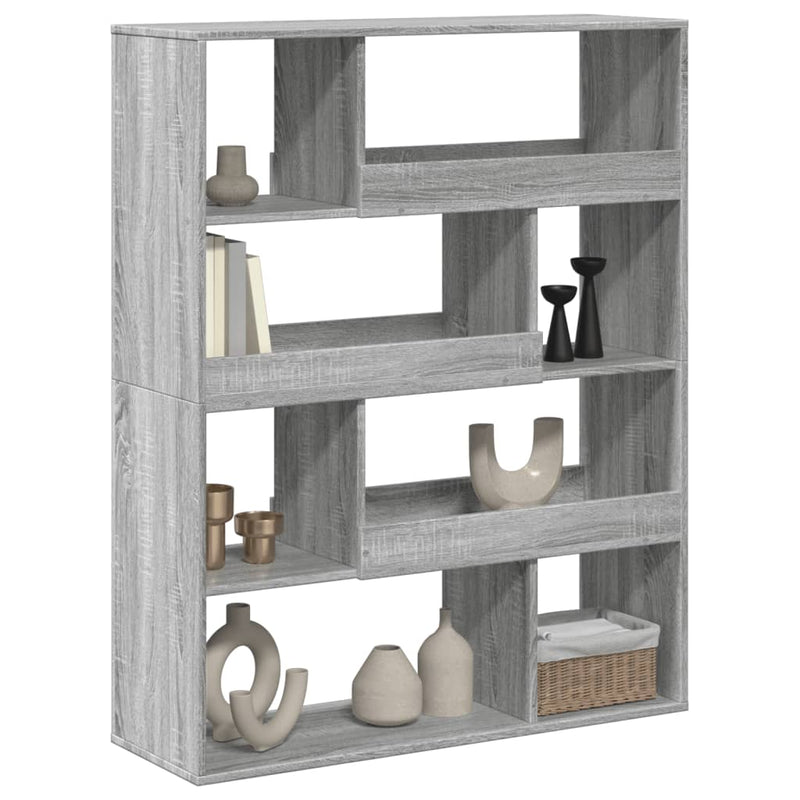 vidaXL szürke sonoma színű szerelt fa térelválasztó 100x33x125,5 cm