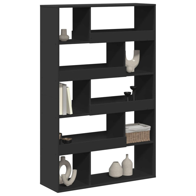 vidaXL fekete szerelt fa térelválasztó 100 x 33 x 156,5 cm