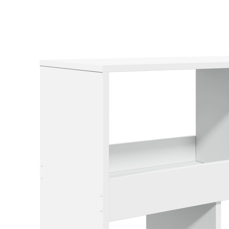 vidaXL fehér szerelt fa térelválasztó 100 x 33 x 125,5 cm
