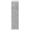 vidaXL betonszürke szerelt fa térelválasztó 100 x 33 x 125,5 cm