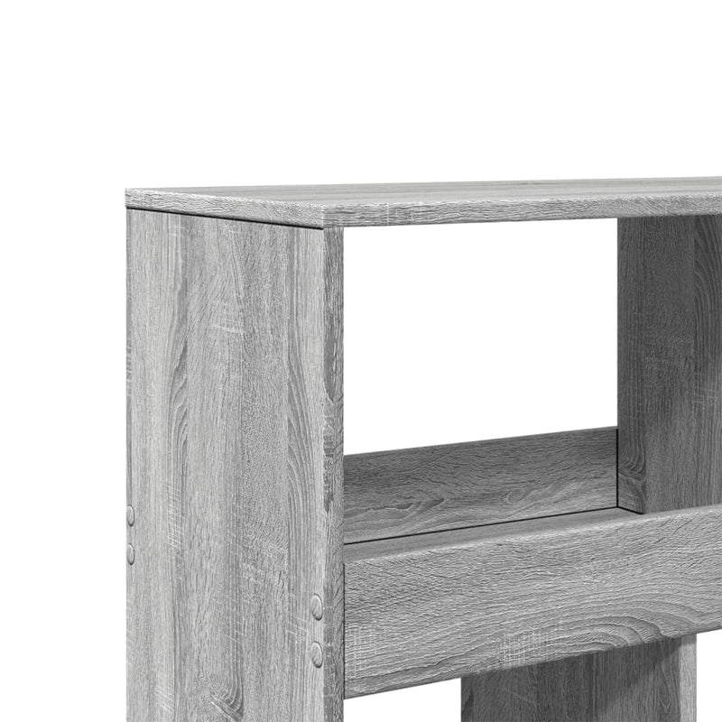 vidaXL szürke sonoma színű szerelt fa térelválasztó 100x33x125,5 cm