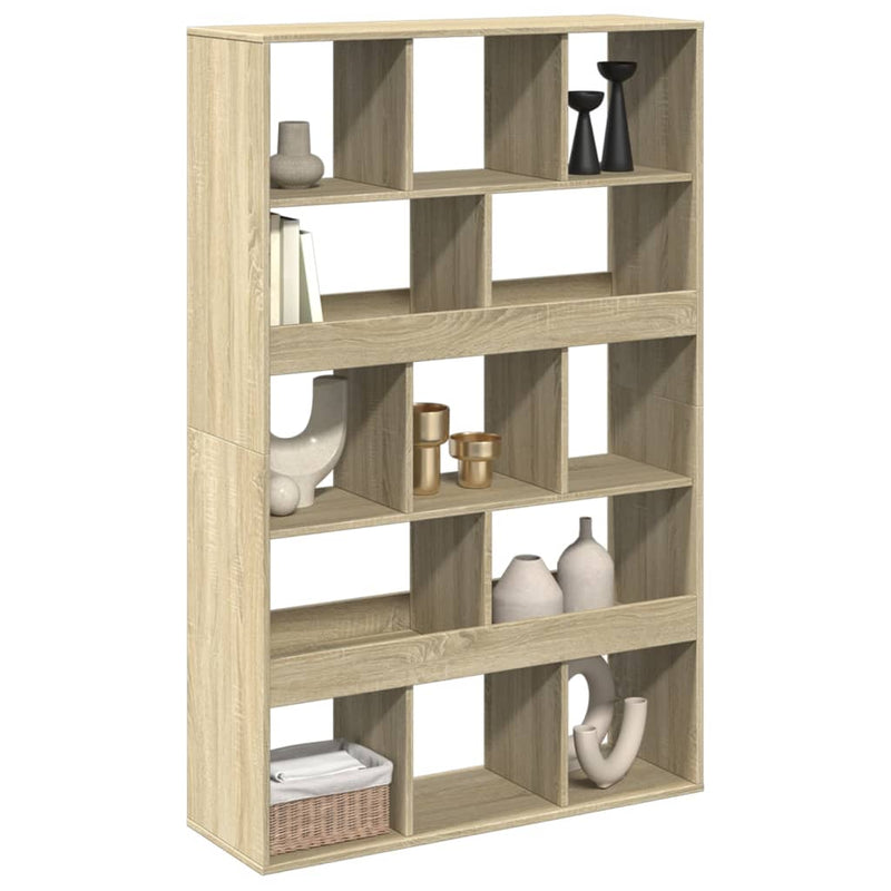 vidaXL sonoma tölgy színű szerelt fa térelválasztó 100 x 33 x 156,5 cm