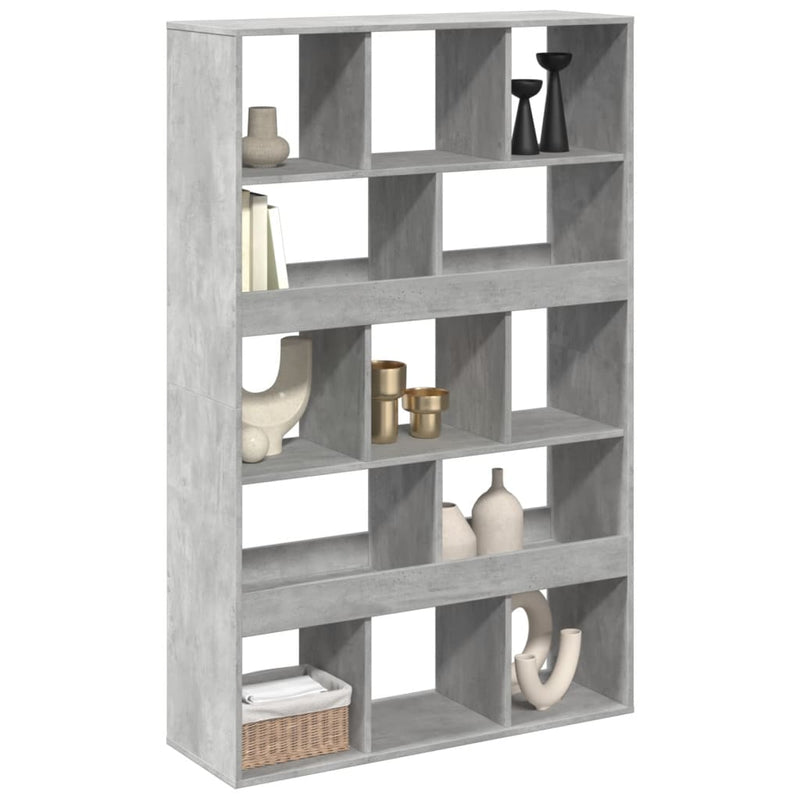 vidaXL betonszürke szerelt fa térelválasztó 100 x 33 x 156,5 cm