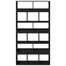 vidaXL fekete szerelt fa térelválasztó 100 x 33 x 187,5 cm