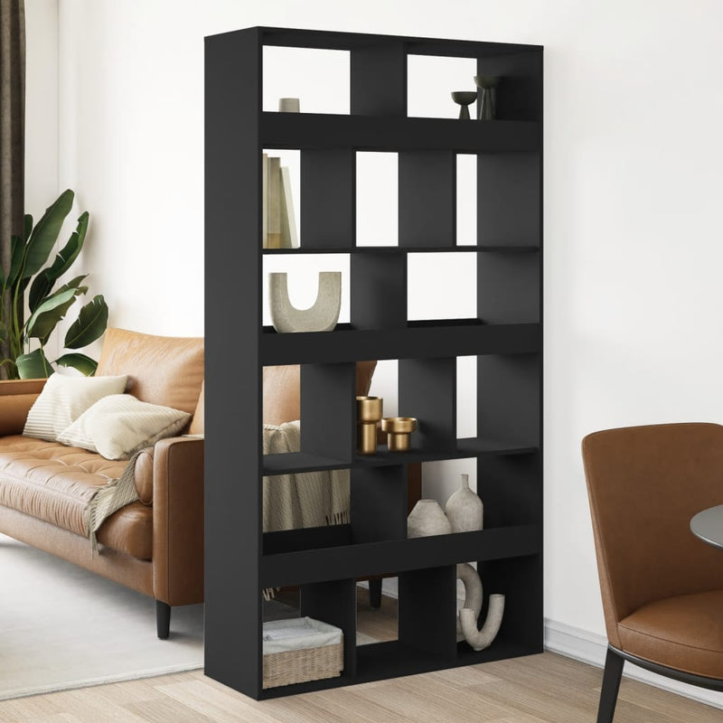 vidaXL fekete szerelt fa térelválasztó 100 x 33 x 187,5 cm