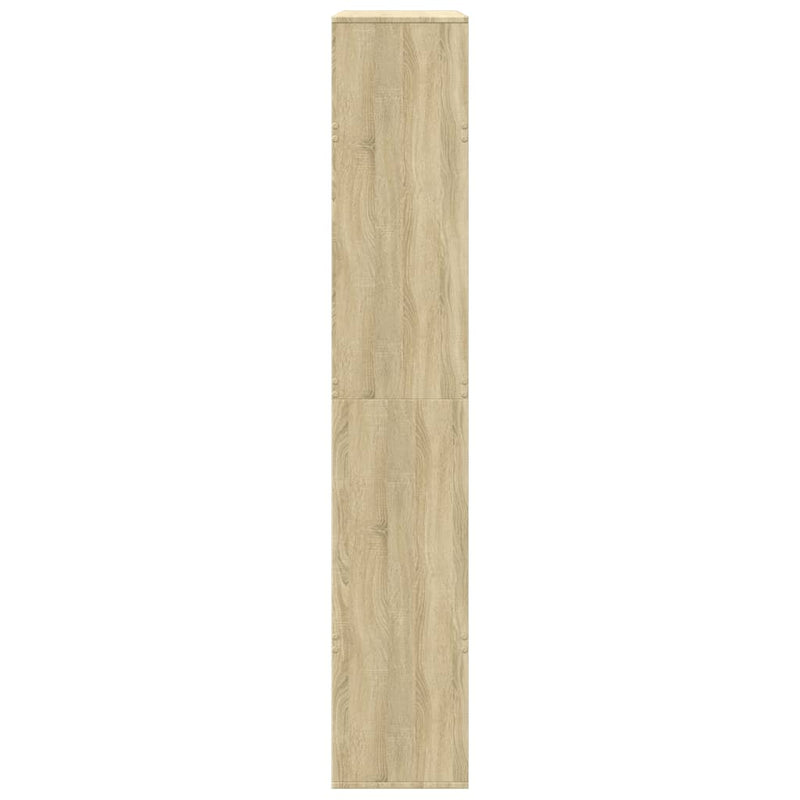 vidaXL sonoma tölgy színű szerelt fa térelválasztó 100 x 33 x 187,5 cm