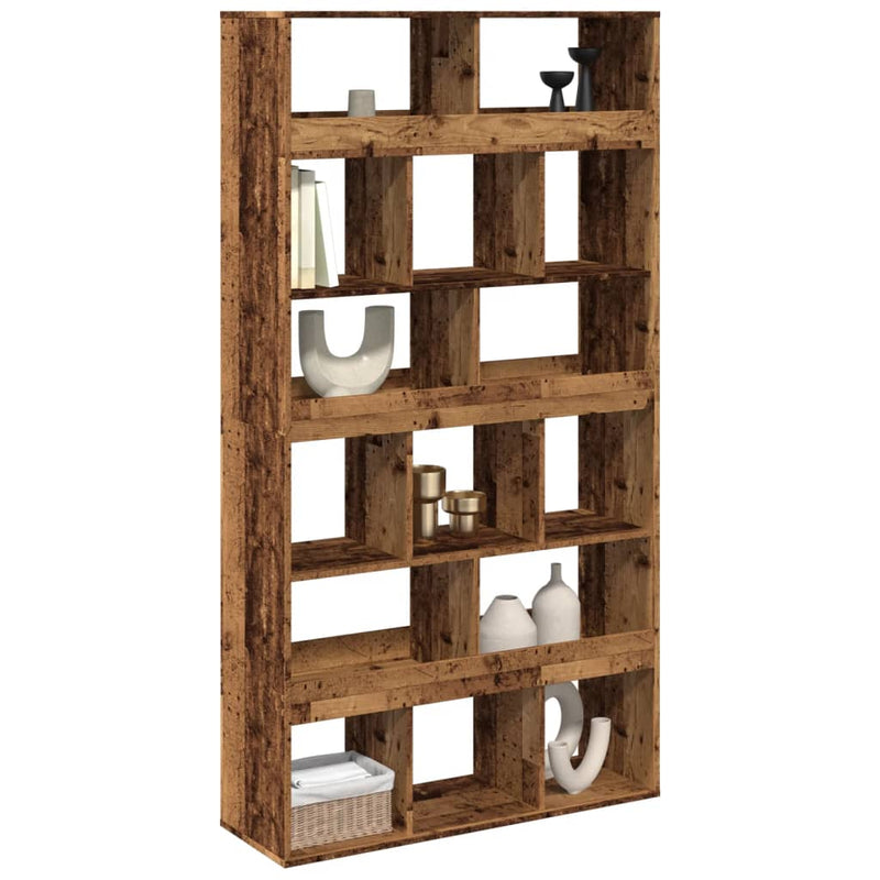 vidaXL antik fa színű szerelt fa térelválasztó 100 x 33 x 187,5 cm