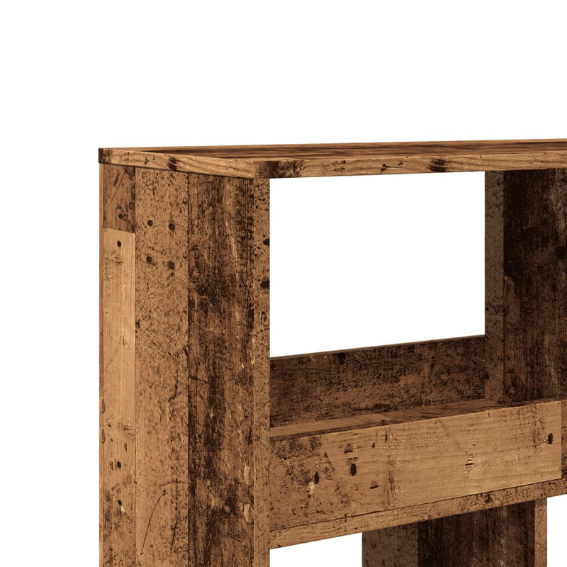 vidaXL antik fa színű szerelt fa térelválasztó 100 x 33 x 187,5 cm