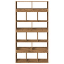 vidaXL kézműves tölgy színű szerelt fa térelválasztó 100x33x187,5 cm