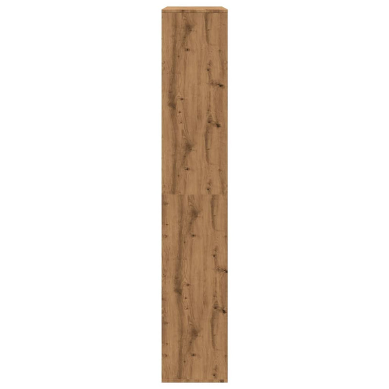 vidaXL kézműves tölgy színű szerelt fa térelválasztó 100x33x187,5 cm