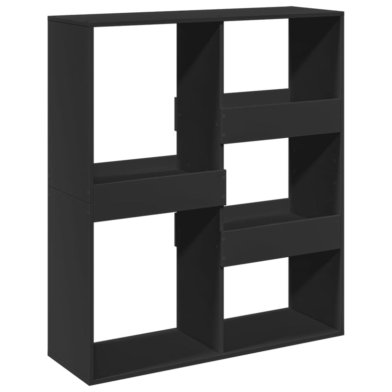 vidaXL fekete szerelt fa térelválasztó 100 x 33 x 115 cm