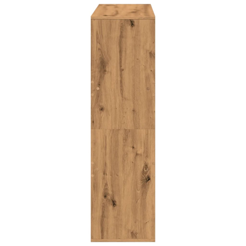 vidaXL kézműves tölgy színű szerelt fa térelválasztó 100x33x115 cm