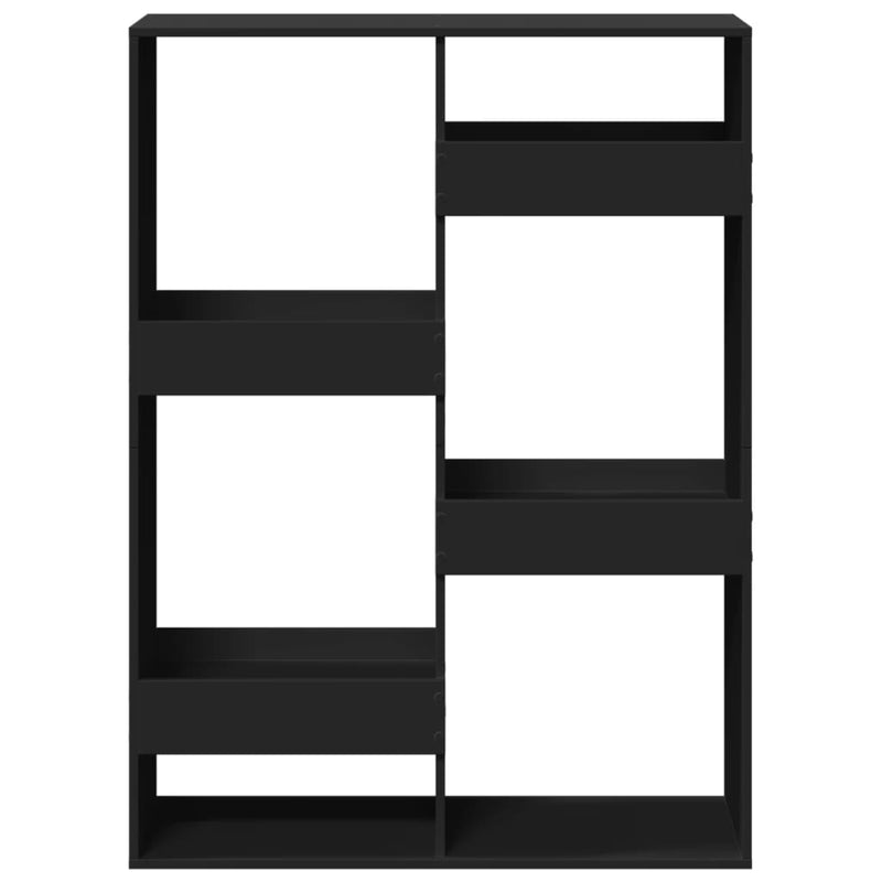 vidaXL fekete szerelt fa térelválasztó 100 x 33 x 135 cm
