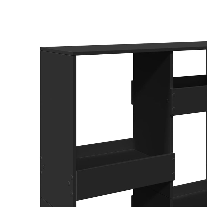 vidaXL fekete szerelt fa térelválasztó 100 x 33 x 135 cm
