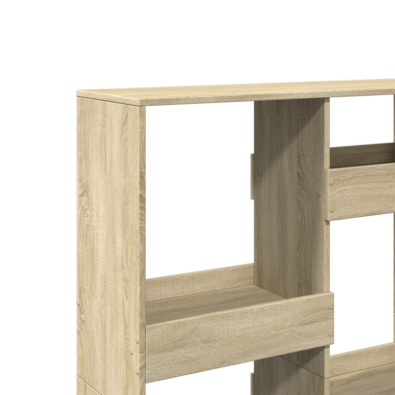 vidaXL sonoma tölgy színű szerelt fa térelválasztó 100 x 33 x 135 cm
