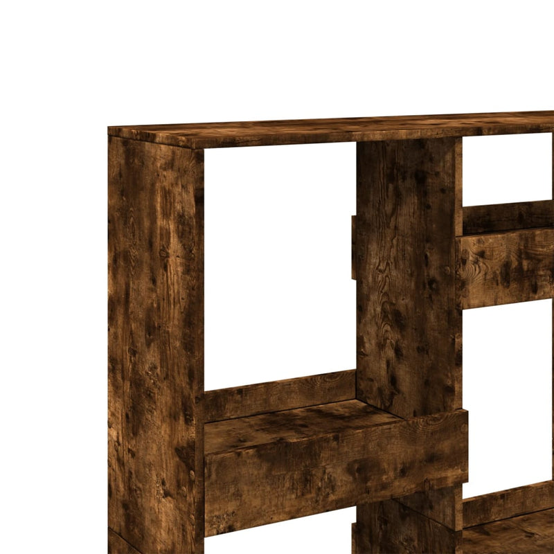 vidaXL füstös tölgy színű szerelt fa térelválasztó 100 x 33 x 135 cm