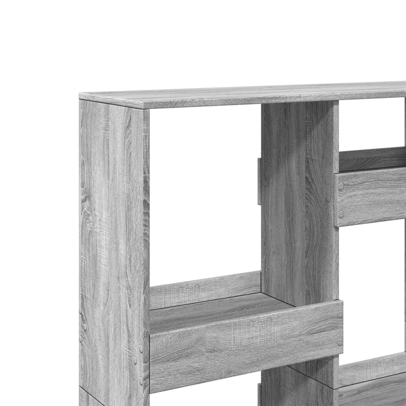 vidaXL szürke sonoma színű szerelt fa térelválasztó 100 x 33 x 135 cm