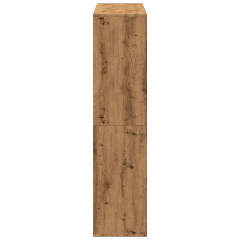 vidaXL kézműves tölgy színű szerelt fa térelválasztó 100 x 33 x 135 cm