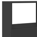 vidaXL fekete szerelt fa térelválasztó 100 x 33 x 155,5 cm