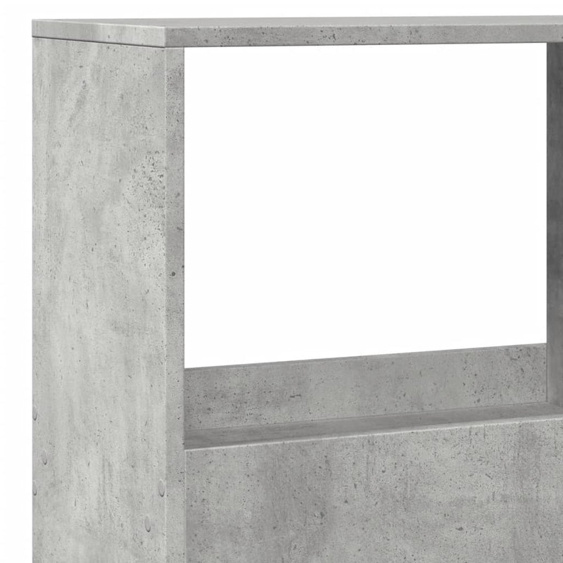 vidaXL betonszürke szerelt fa térelválasztó 100 x 33 x 155,5 cm