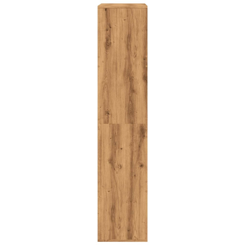 vidaXL kézműves tölgy színű szerelt fa térelválasztó 100x33x155,5 cm