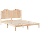 vidaXL tömör fa extra hosszú ágykeret matrac nélkül 160 x 220 cm