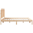 vidaXL tömör fa extra hosszú ágykeret matrac nélkül 160 x 220 cm