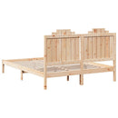 vidaXL tömör fa extra hosszú ágykeret matrac nélkül 160 x 220 cm