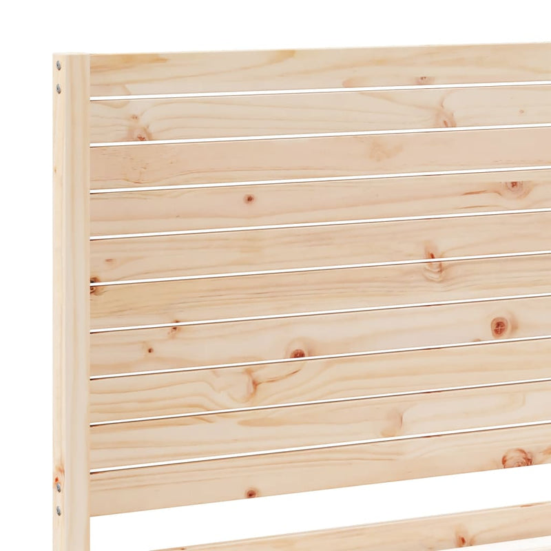 vidaXL tömör fa extra hosszú ágykeret matrac nélkül 90 x 220 cm