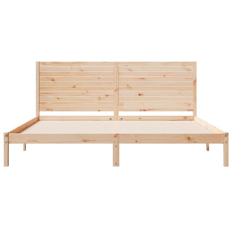 vidaXL tömör fa extra hosszú ágykeret matrac nélkül 200 x 220 cm