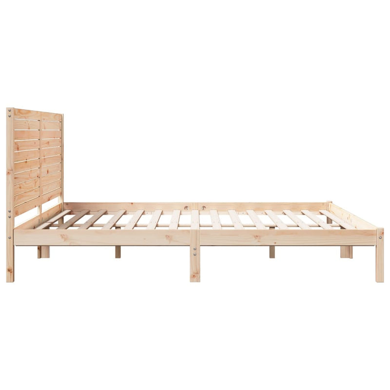 vidaXL tömör fa extra hosszú ágykeret matrac nélkül 200 x 220 cm