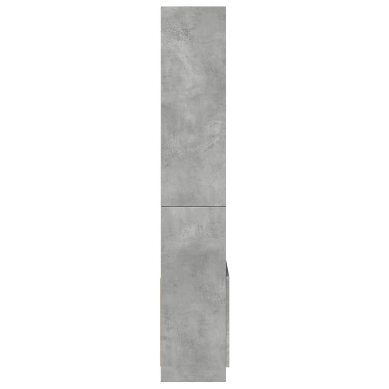 vidaXL betonszürke szerelt fa magasszekrény 63 x 33 x 180 cm