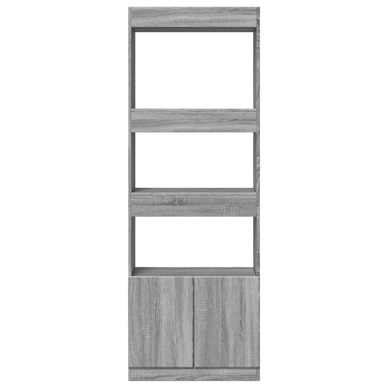 vidaXL szürke sonoma szerelt fa magasszekrény 63 x 33 x 180 cm