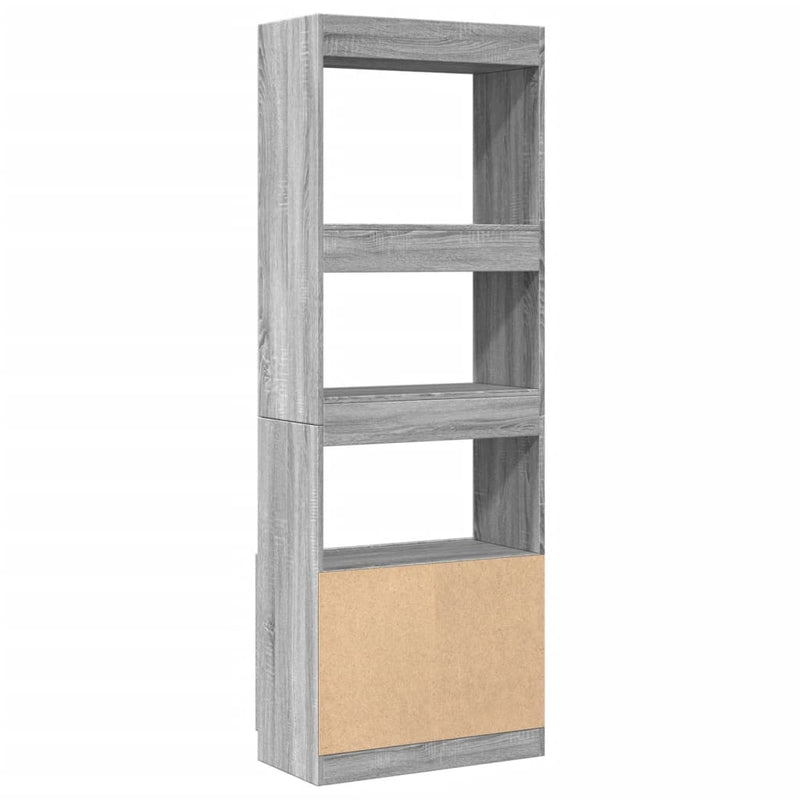 vidaXL szürke sonoma szerelt fa magasszekrény 63 x 33 x 180 cm