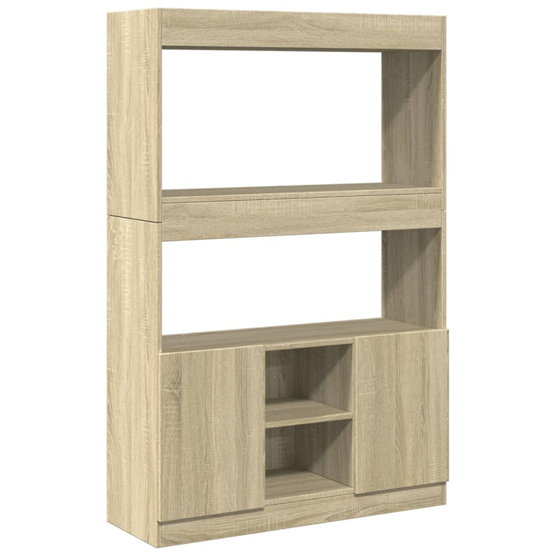 vidaXL sonoma tölgy szerelt fa magasszekrény 92 x 33 x 140 cm