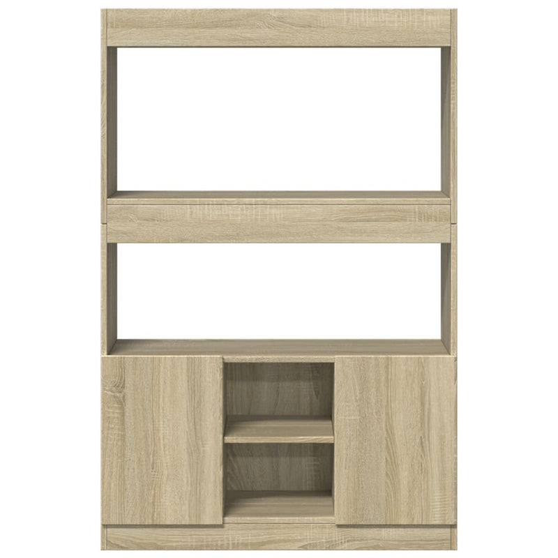 vidaXL sonoma tölgy szerelt fa magasszekrény 92 x 33 x 140 cm
