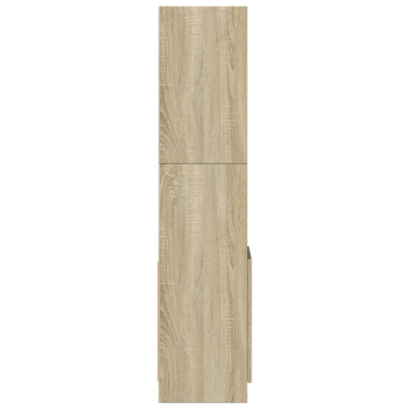 vidaXL sonoma tölgy szerelt fa magasszekrény 92 x 33 x 140 cm