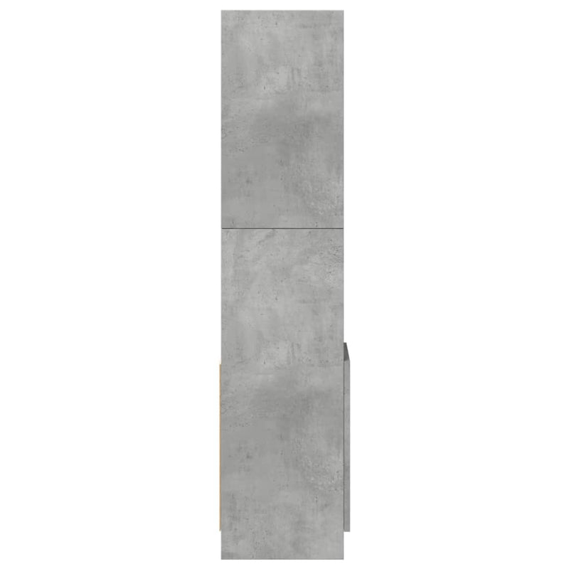 vidaXL betonszürke szerelt fa magasszekrény 92 x 33 x 140 cm