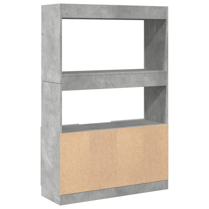 vidaXL betonszürke szerelt fa magasszekrény 92 x 33 x 140 cm