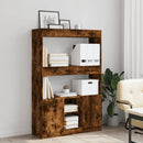 vidaXL füstös tölgy színű szerelt fa magasszekrény 92 x 33 x 140 cm