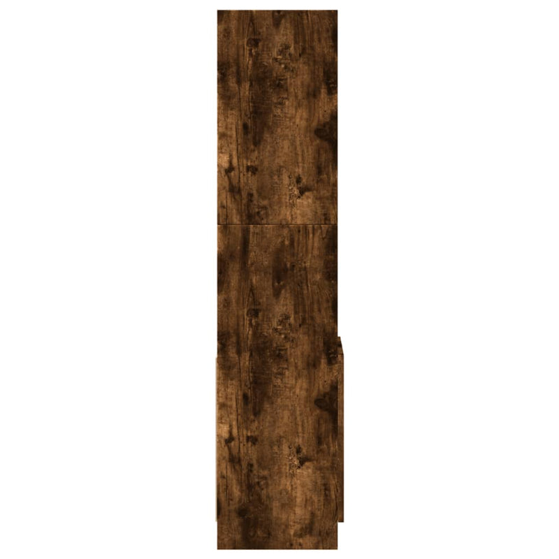 vidaXL füstös tölgy színű szerelt fa magasszekrény 92 x 33 x 140 cm