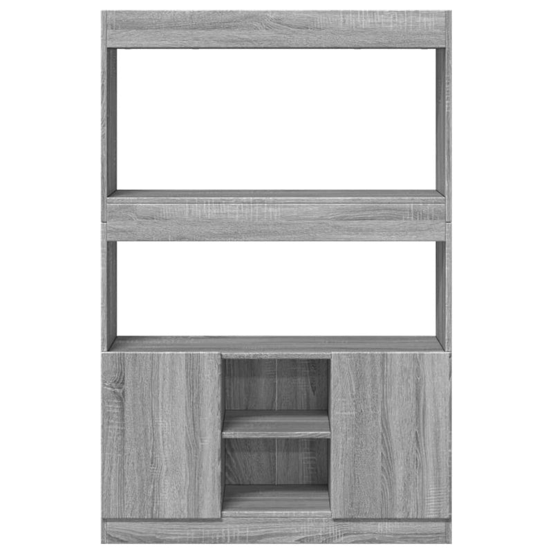 vidaXL szürke sonoma szerelt fa magasszekrény 92 x 33 x 140 cm