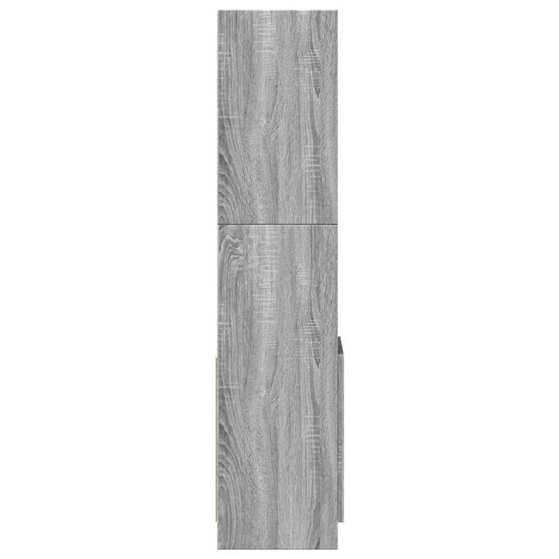 vidaXL szürke sonoma szerelt fa magasszekrény 92 x 33 x 140 cm