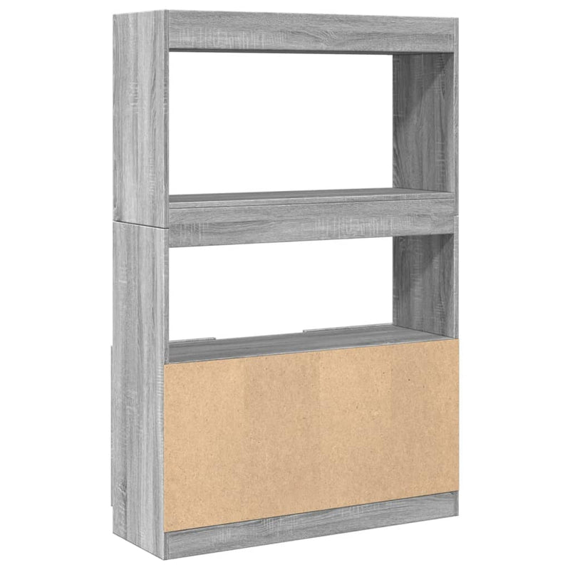 vidaXL szürke sonoma szerelt fa magasszekrény 92 x 33 x 140 cm