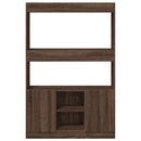 vidaXL barna tölgy színű szerelt fa magasszekrény 92 x 33 x 140 cm
