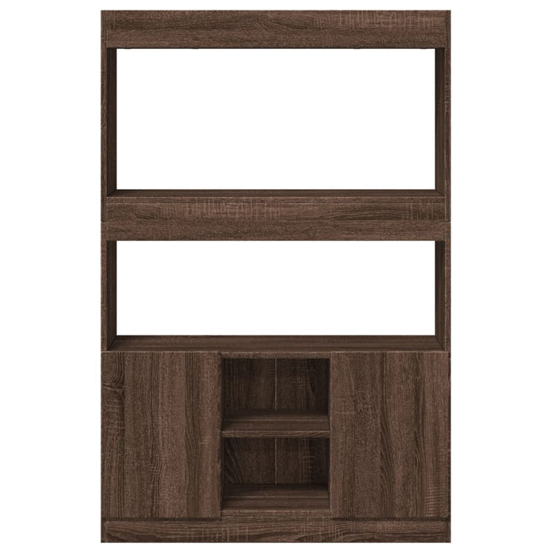 vidaXL barna tölgy színű szerelt fa magasszekrény 92 x 33 x 140 cm