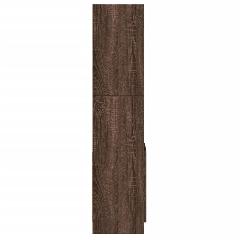 vidaXL barna tölgy színű szerelt fa magasszekrény 92 x 33 x 140 cm